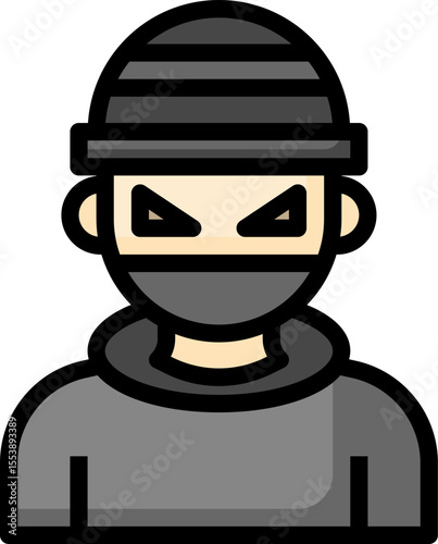 thief illustration on a white background        
