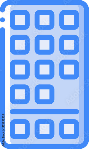 touch screen illustration on a white background        