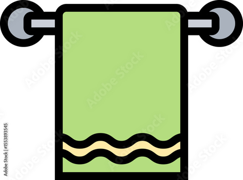 towel illustration on a white background        