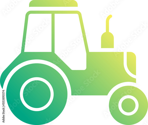 tractor  illustration on a white background       