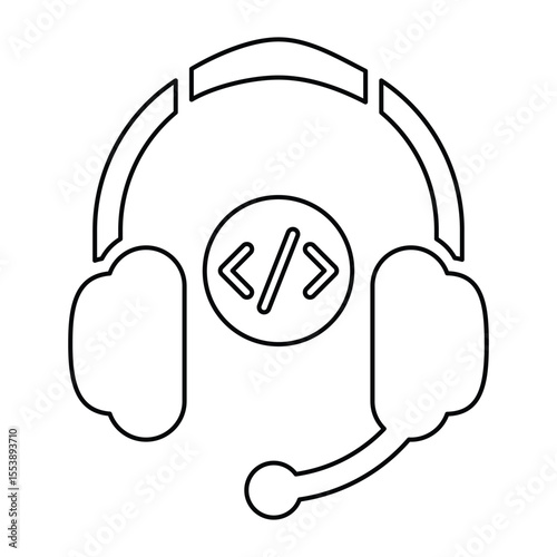 Customer Service Coding Icon