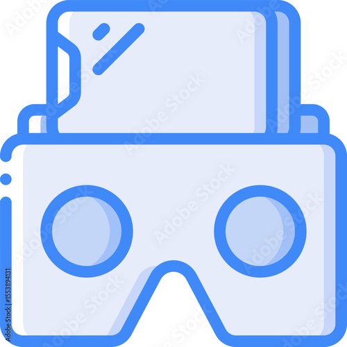 virtual reality illustration on a white background        
