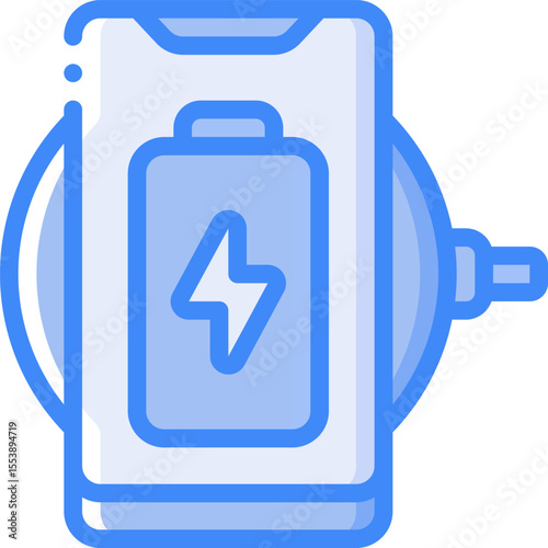 wireless charger illustration on a white background       