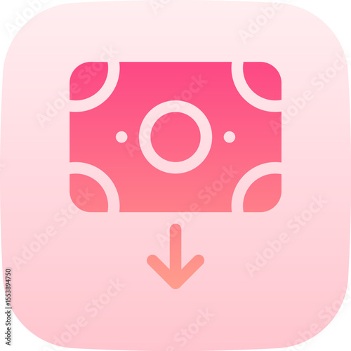 withdraw illustration on a white background        