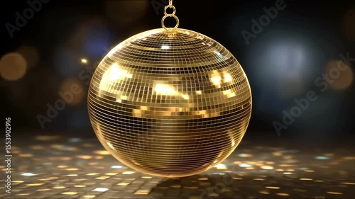 Shimmering Disco Ball in Focus