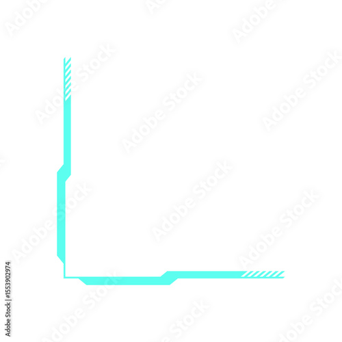 Y2K retro frame element. Abstract icon in modern shape. Flat aesthetic, graphic design, trendy for 90s nostalgia, ideal for digital projects or decorations.