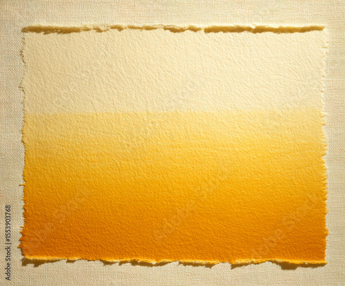 Textured Gradient in Warm Yellow Tones on Artistic Paper Canvas