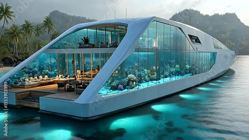 Modern Underwater Luxury Yacht