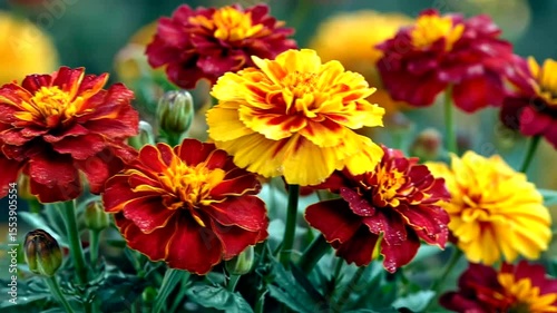 Vibrant Marigold Flower Garden