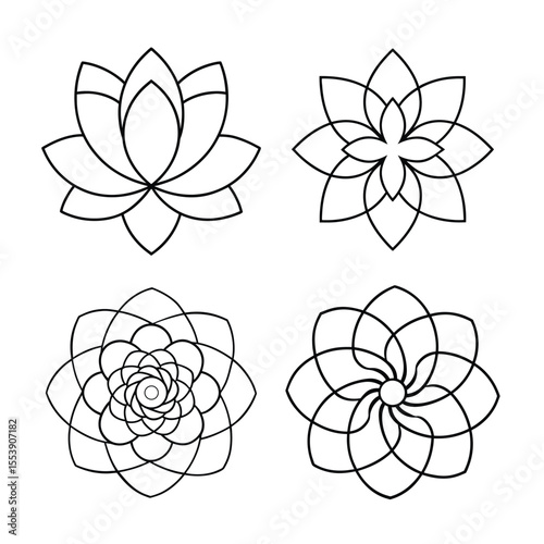 Victorian floral mandala bundle collection