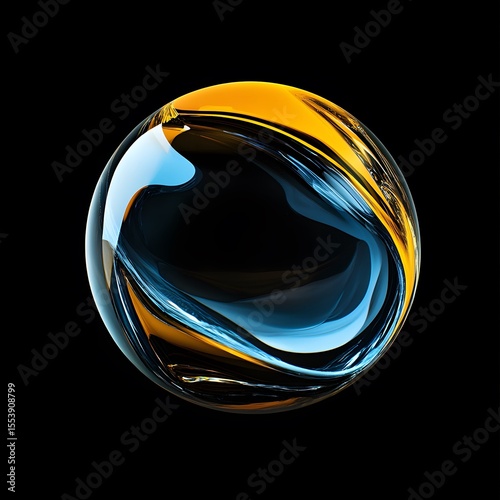 Textured three-dimensional ball for decoration