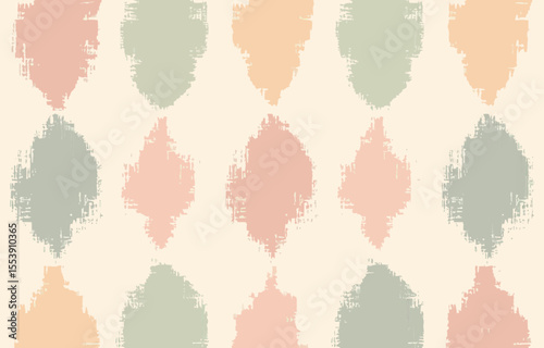 A cute Mexican style is embodied in brown ethnic abstract ikat art, which boasts a seamless pattern of tribal and folk embroidery, paired with Aztec geometric art ornament print, for various purposes