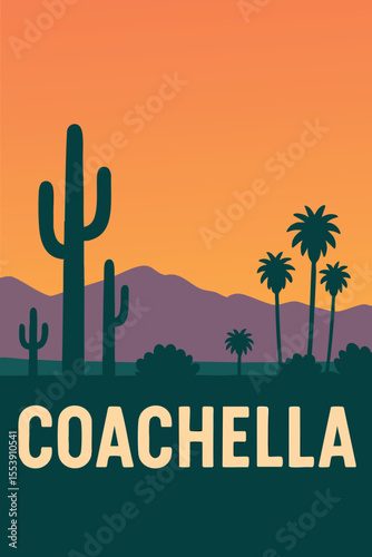 Wallpaper Mural Coachella Festival Views and Music Scene.eps Torontodigital.ca