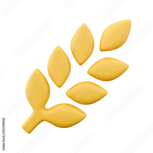 An illustration of a stylized wheat or grain stalk, symbolizing agriculture and natural resources.