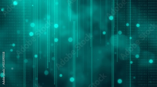 Digital Frontier: Immerse yourself in a captivating digital landscape, showcasing an abstract network with dynamic lines and floating orbs, creating a mesmerizing and futuristic aesthetic.