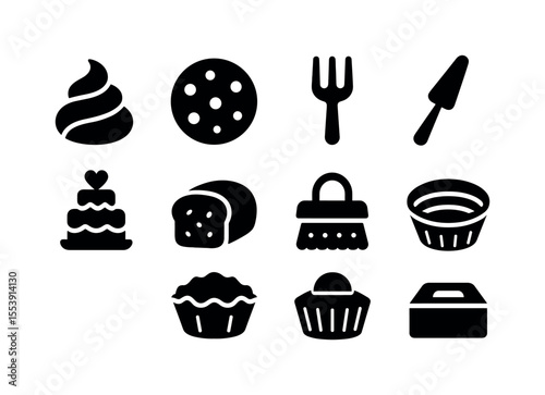 Vape and e-cigarette solid icon set. devices, accessories, liquid, cloud icons collection