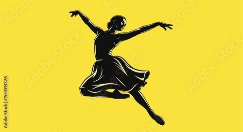 ballet dancers silhouette