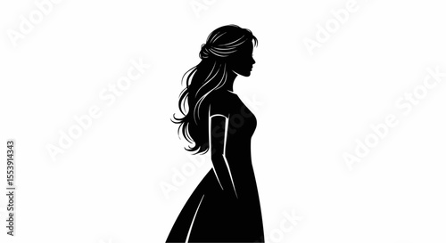 silhouette of a girl