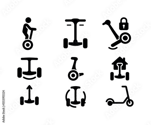 Travel, museum outline icon set. discovery, culture, history, and audio outline icons