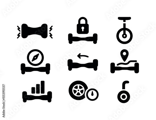 Home appliances solid icon set. essential household equipment, kitchen icons collection