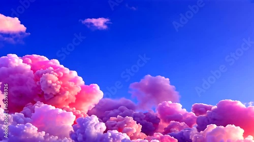 Colorful Fantasy Clouds in Sky