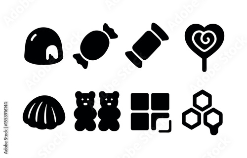 Immigration, border solid icon set. refugee, checkpoint, housing icons solid collection