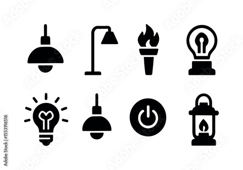 Steak and beef silhouette icon set. grilled, cooking, food art in silhouette style