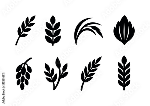 Pest control solid icon set. insect, pesticide, trap, deterrent symbols collection