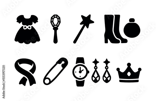 Nautical and travel filled icon set. cruise, yacht, maritime tools collection