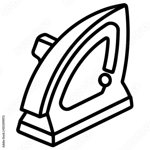 Iron Object Silhouette Vector