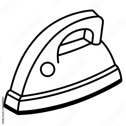 Iron Object Silhouette Vector