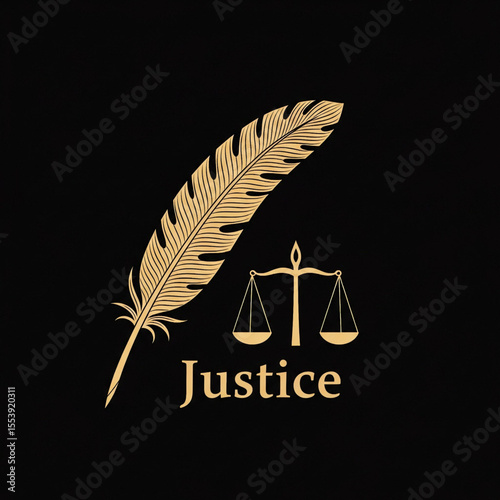 Justice - Feather and Scales Symbol