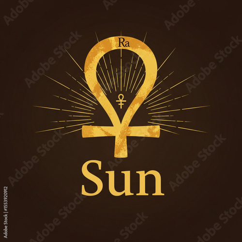 Sun Ankh Symbol