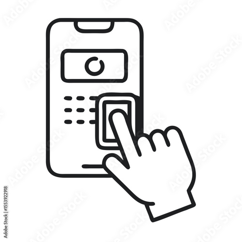 Detailed Close up of a Bike Payment App Interface With User Interaction