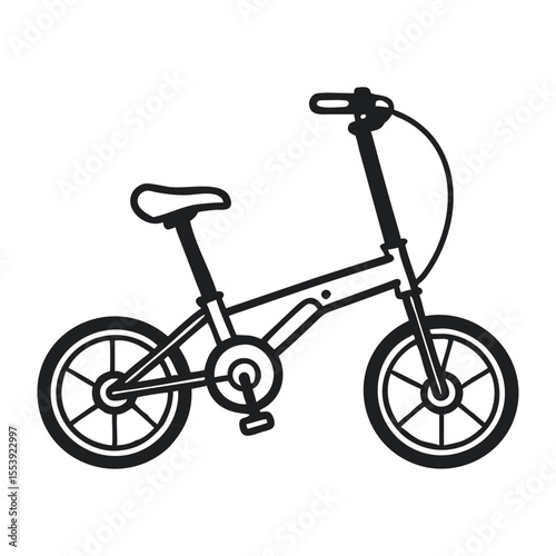 Compact Foldable E-Bike With Small Wheels for Urban Commutes