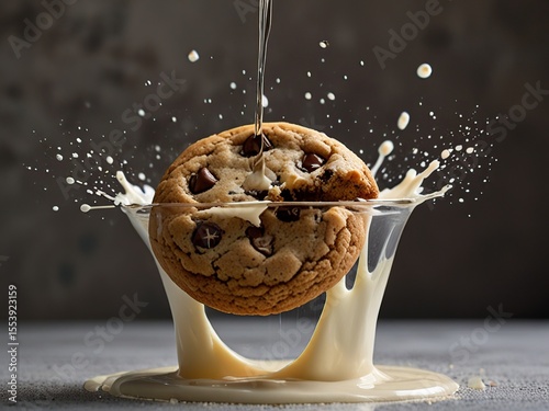 chocolate cake with milk