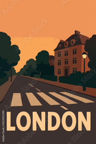Canvastavla Abbey Road’s Iconic Crossing and London Views