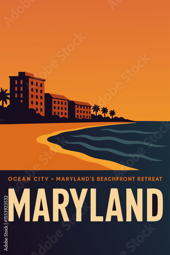 Wallpaper Mural Exploring the Iconic Ocean City Beach in Maryland Torontodigital.ca
