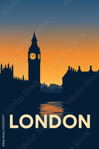 Iconic Big Ben and Thames River Views at Dusk