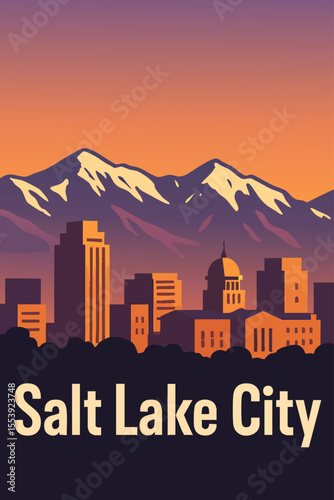 Scenic Views of the Wasatch Range and Salt Lake City Skyline