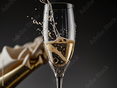 champagne in a glass