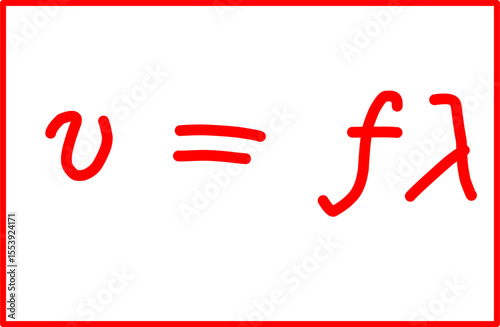 physics formula for wave propagation speed, vibrations and waves
