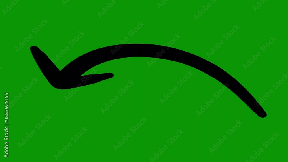 A green screen with white background and curved arrow black circle on it pointing up animated chromakey background backgrounds depth composition frame colorful style movement gesture