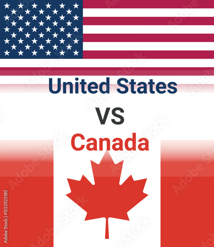 american flag with canada flag