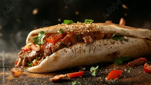 beef vegetable wrap roll, mexican wrap