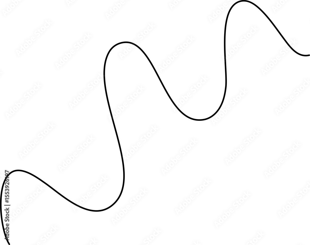 Obraz premium Hand Drawn Squiggly Line