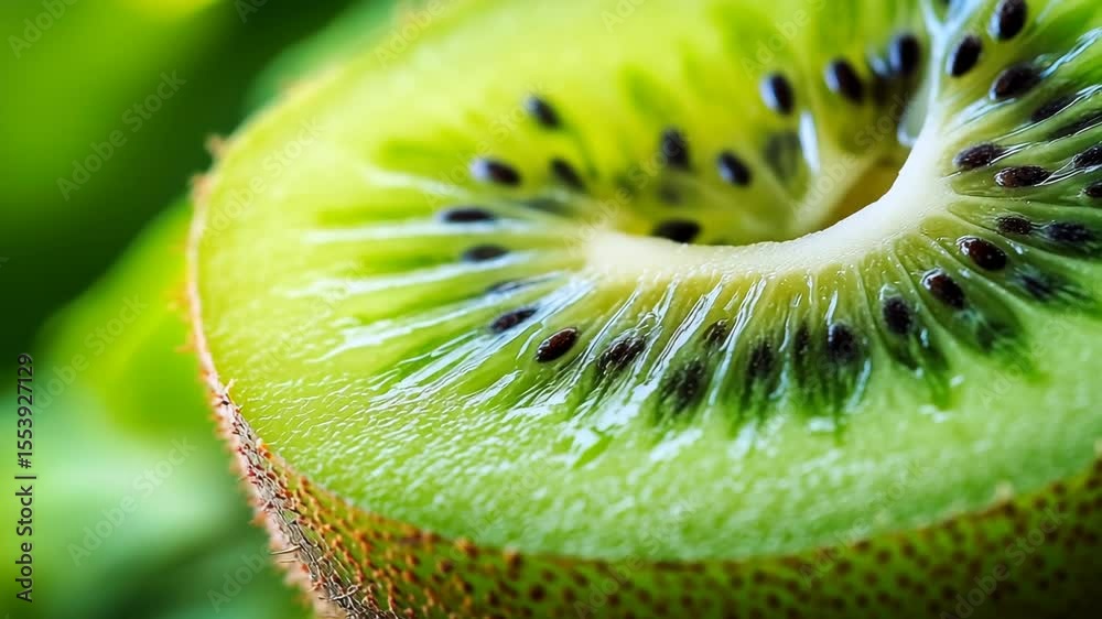 close up of kiwi fruit