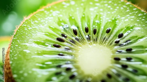 close up of kiwi fruit