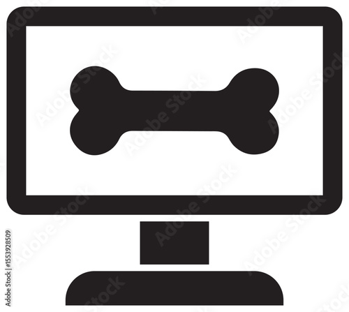 Digital Bone X-Ray Veterinary Diagnostics Illustration