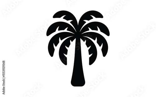 Simple black silhouette icon of an ice cream cone with a scoop on a white background